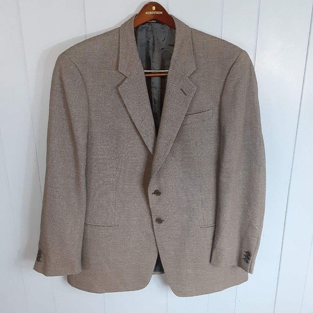 Mani Gray Wool Cashmere Blazer 44 Regular